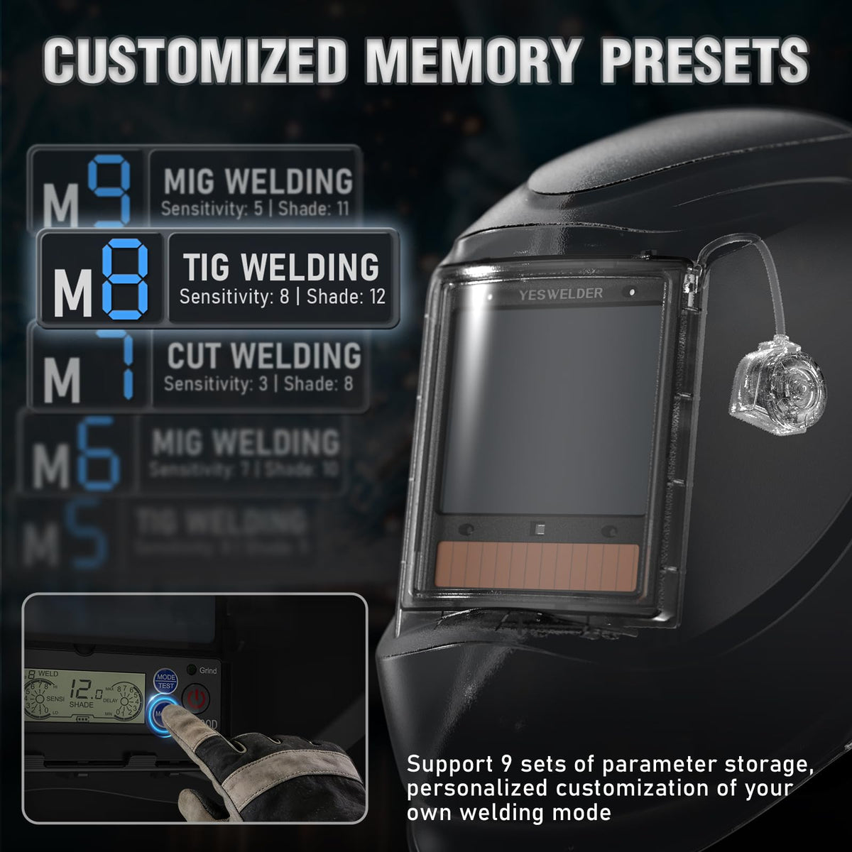 Auto-Shade Welding Helmet with Digital Filter L57928