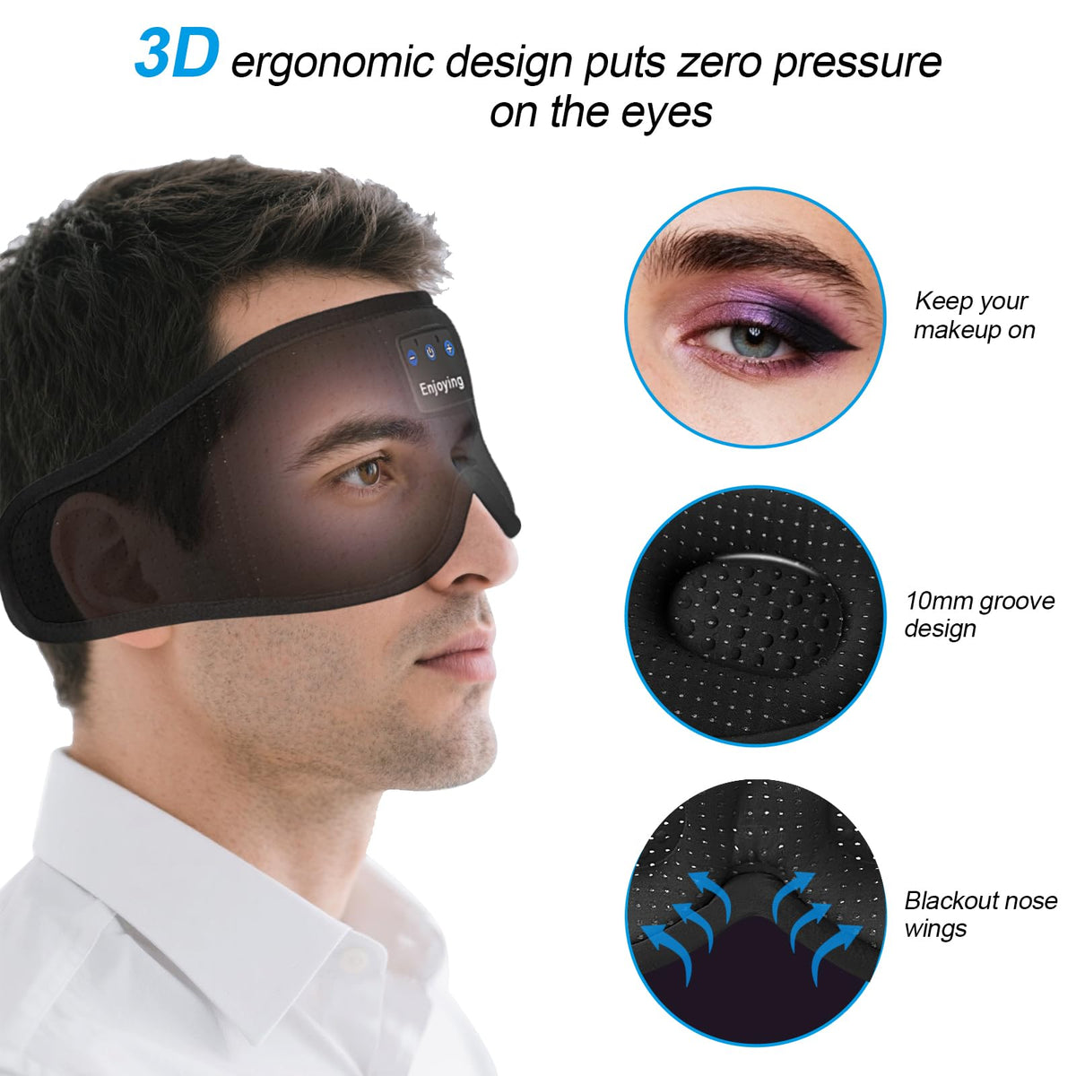 Sleep Mask with Bluetooth Headphones R148