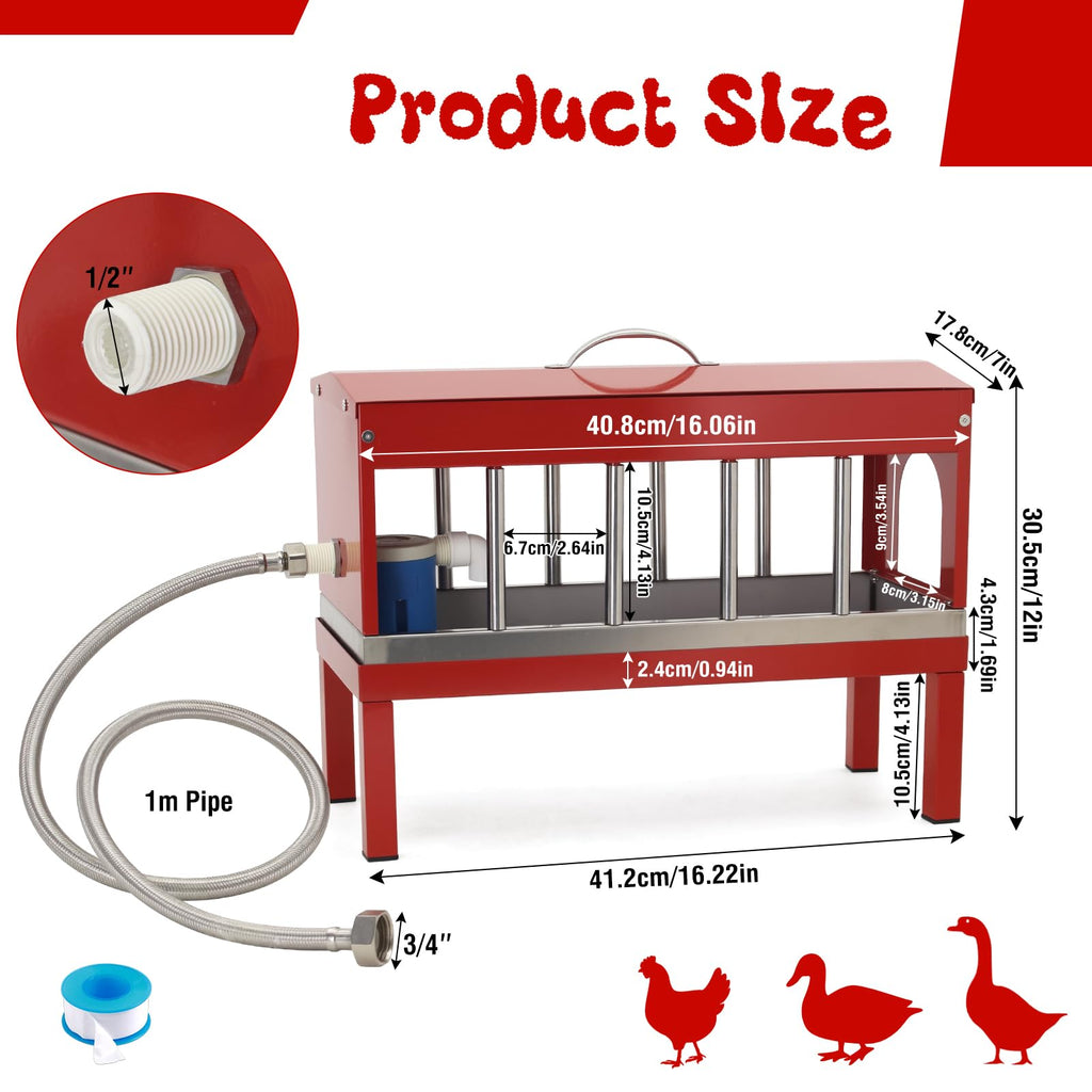 Stainless Steel Automatic Chicken Waterer N744
