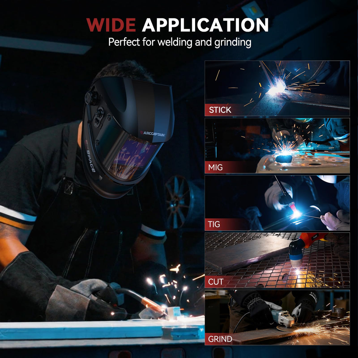 Auto Darkening Welding Helmet K915