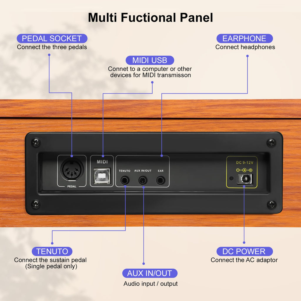 88 Key Semi-Weighted Digital Piano R208