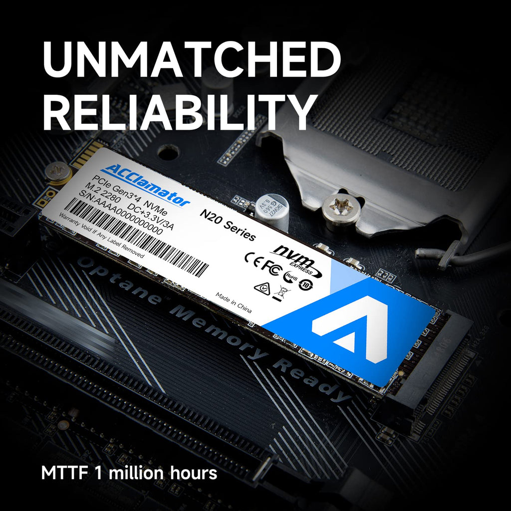 512GB NVMe M.2 2280 PCIe Gen3x4 Internal SSD E608
