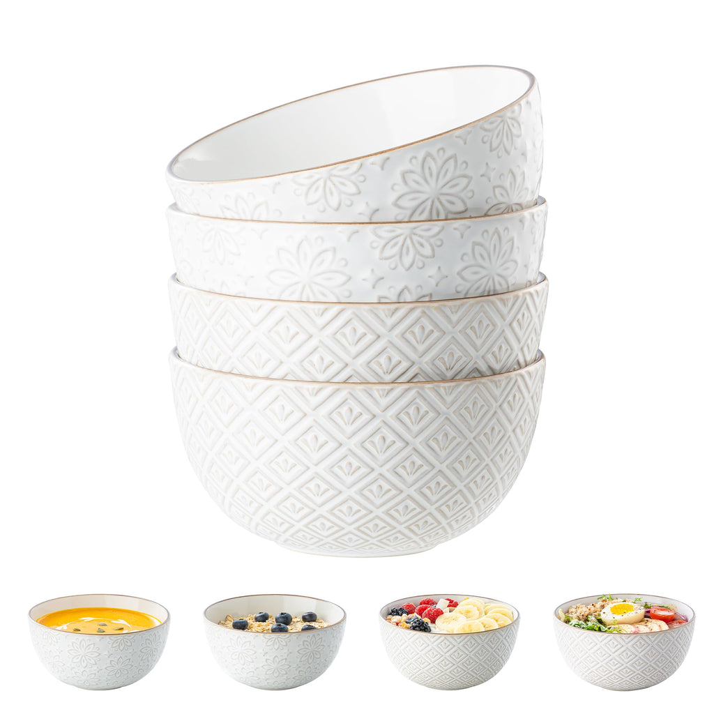 26 oz Ceramic Soup Bowls Set of 4 X340
