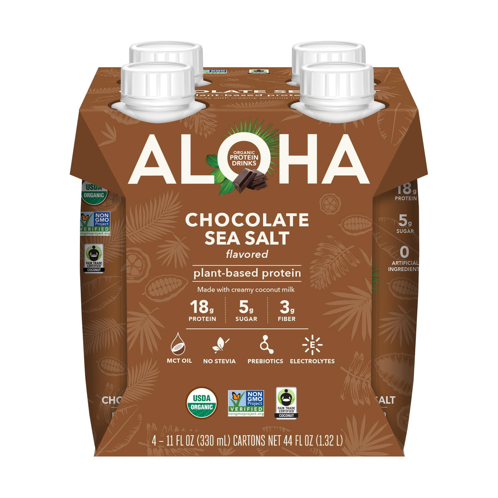 Chocolate Sea Salt Organic Plant Based Protein Drink M6442