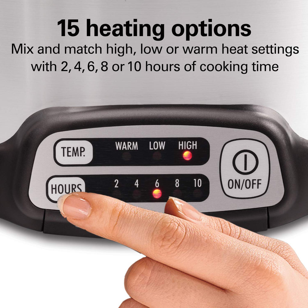 Programmable 6 Quart Slow Cooker with Travel Lid Lock S465