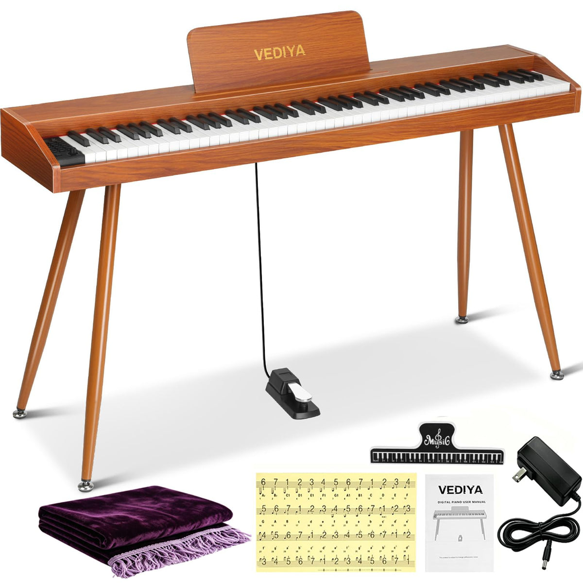 88 Key Semi-Weighted Digital Piano R208