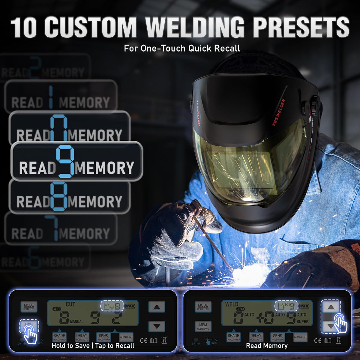 Auto-Adjust Welding Helmet F353069