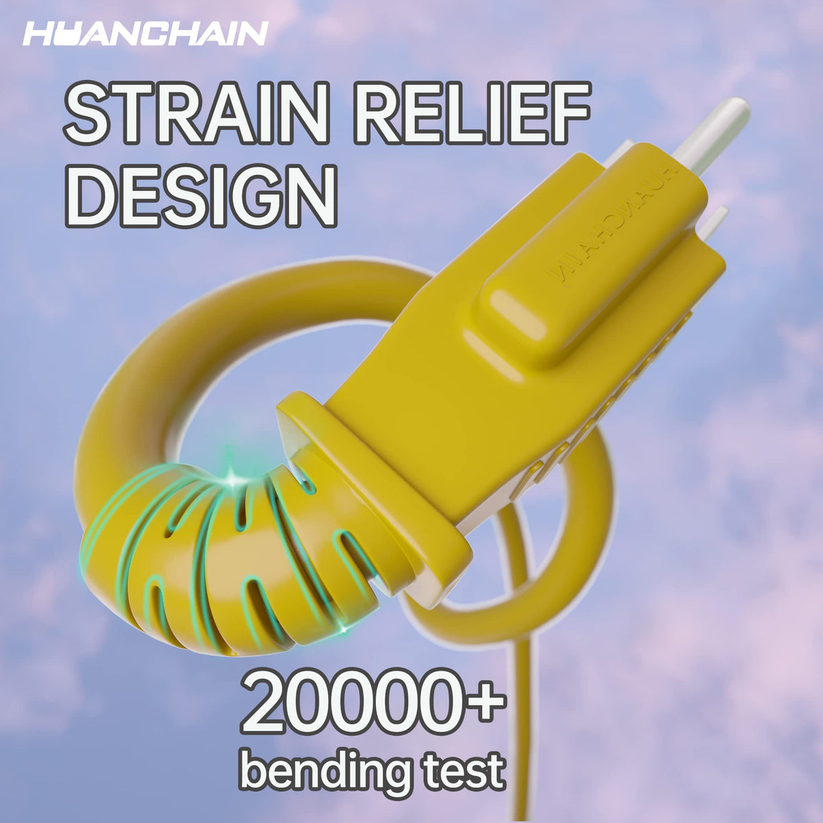 Yellow Indoor Outdoor Extension Cord 100 FT 16/3 Gauge J899
