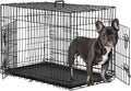48 Inch Folding Metal Double Door Dog Crate with Divider Panel N444