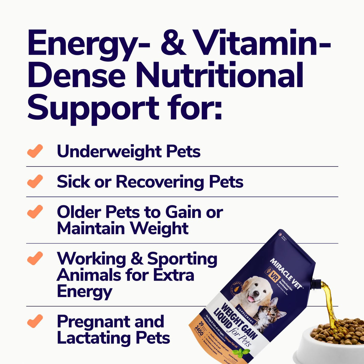 High-Calorie Weight Gainer Gel for Dogs & Cats X1698