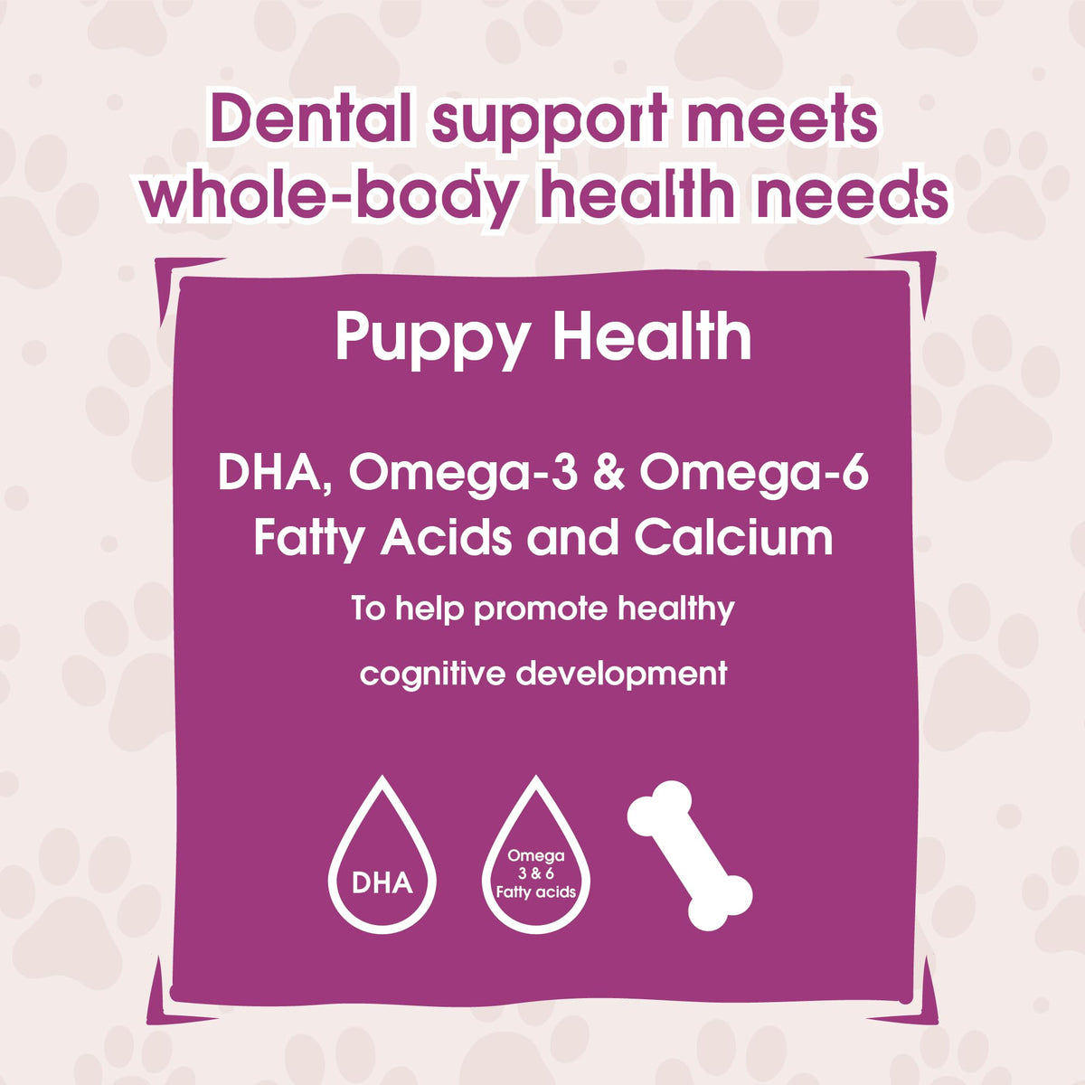 Grain-Free Dental Chew Sticks for Puppies, 6.2 oz C898085