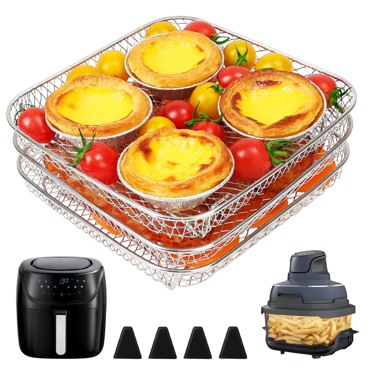 7 inch Square Air Fryer Rack B5236