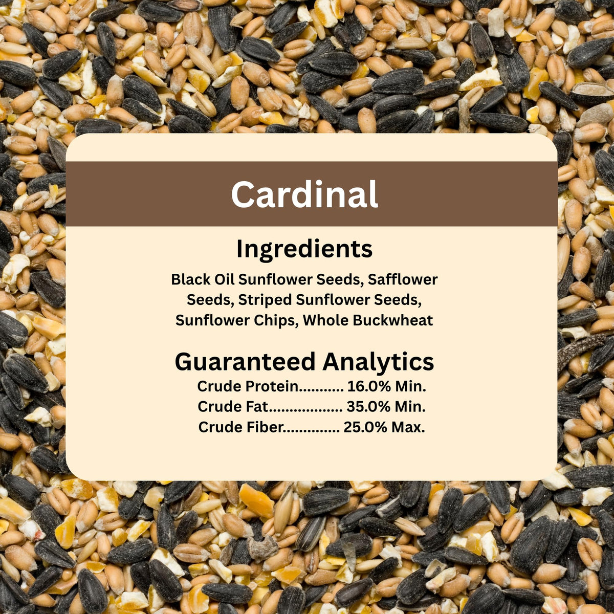 Wild Bird Seed Sunflower Safflower 20 Pound Bag Z9860