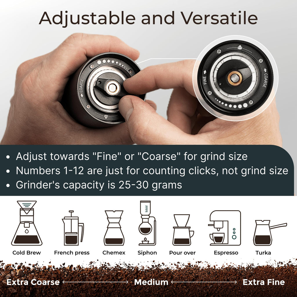 Manual Adjustable Conical Burr Coffee Grinder D64998