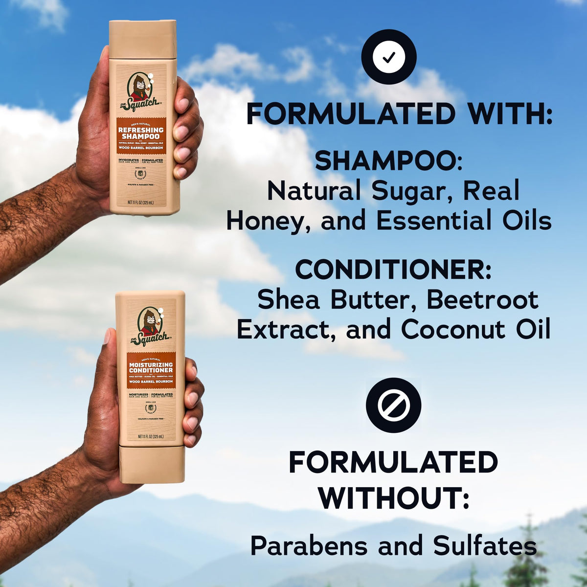 Natural Shampoo and Conditioner Set 11 fl oz 2-Pack L6764