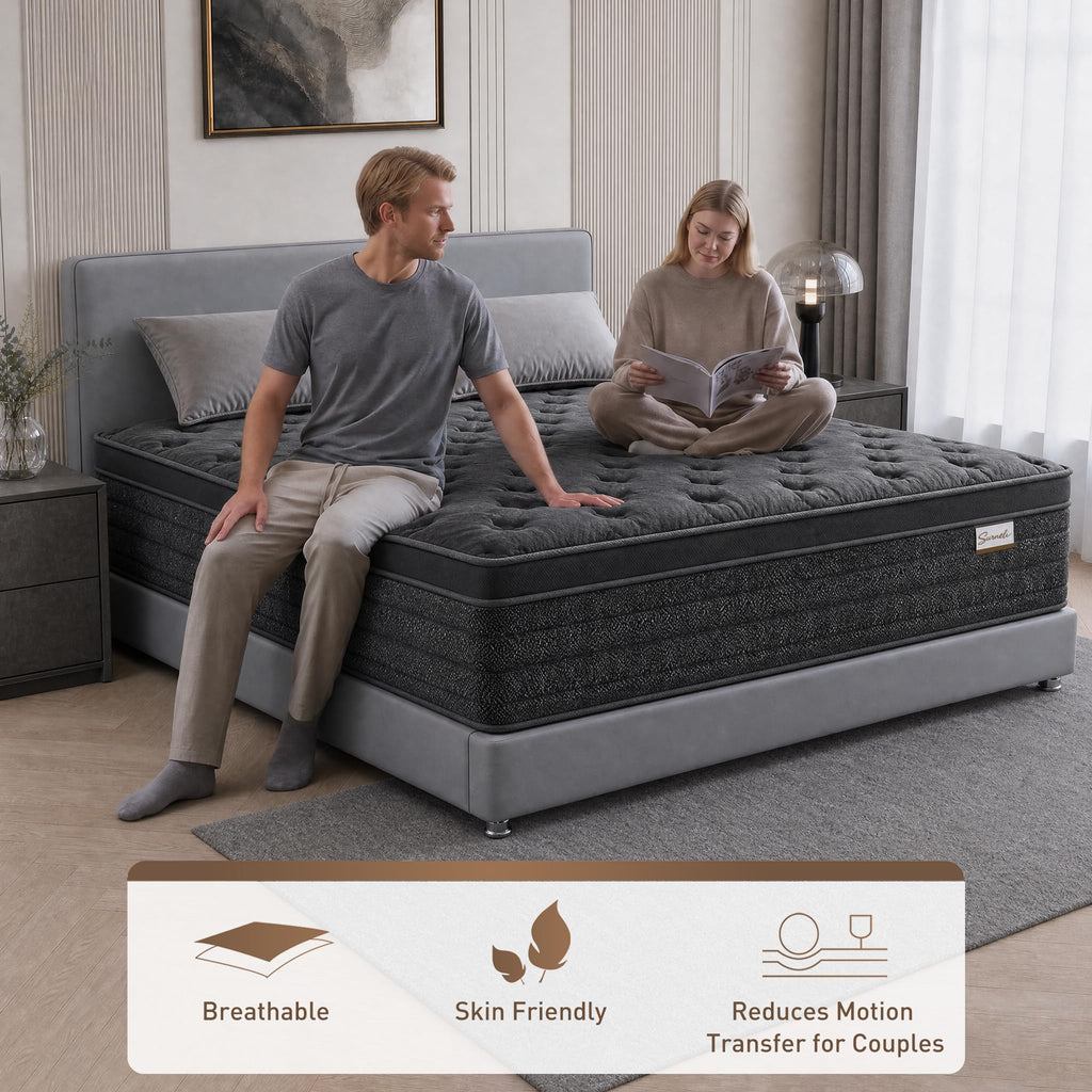12 Inch Full Size Hybrid Mattress H407772