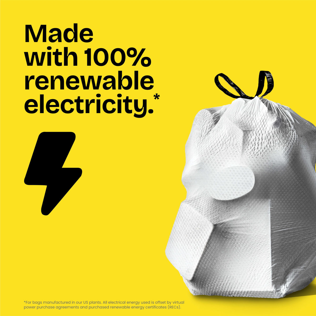 Medium Drawstring 8 Gallon Trash Bags 80 Count Q91276