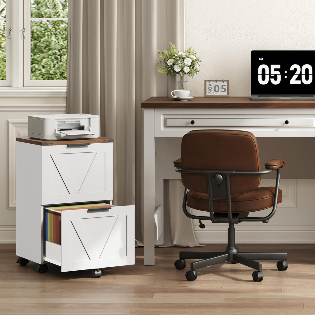 2 Drawers Rolling File Cabinet Q13506
