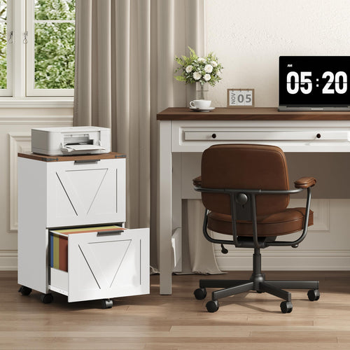 2 Drawers Rolling File Cabinet Q13506