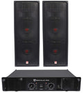 12" 2000W DJ PA Speaker Pair with Amplifier P74981