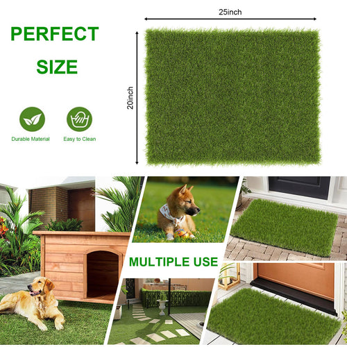 20x25 inches Artificial Grass Pad with Drainage Holes B36735