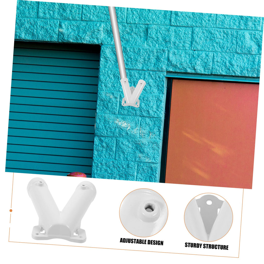 Flag Pole and Holder Wall Mount Rack B164066