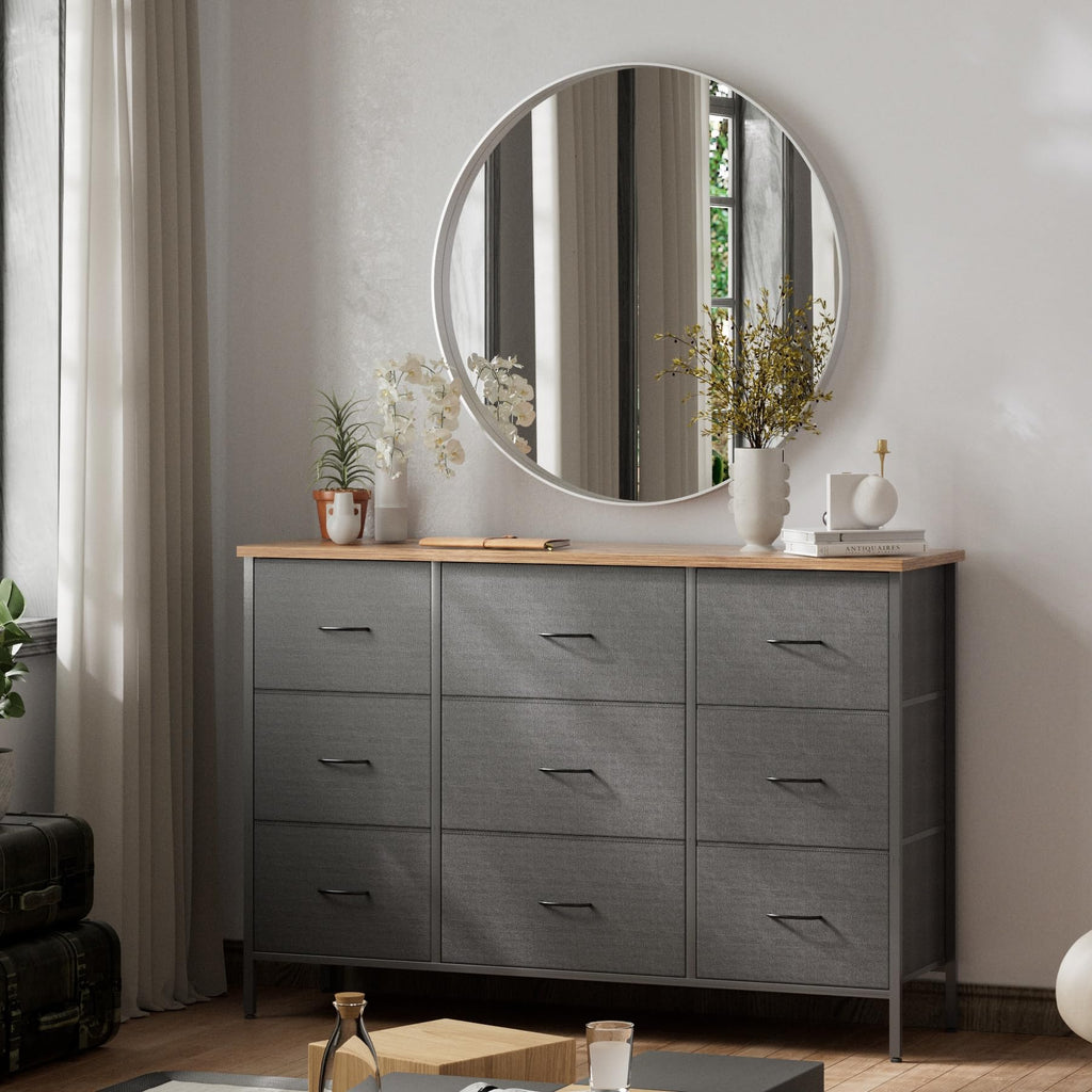 Black 9 Drawer Dresser D876730