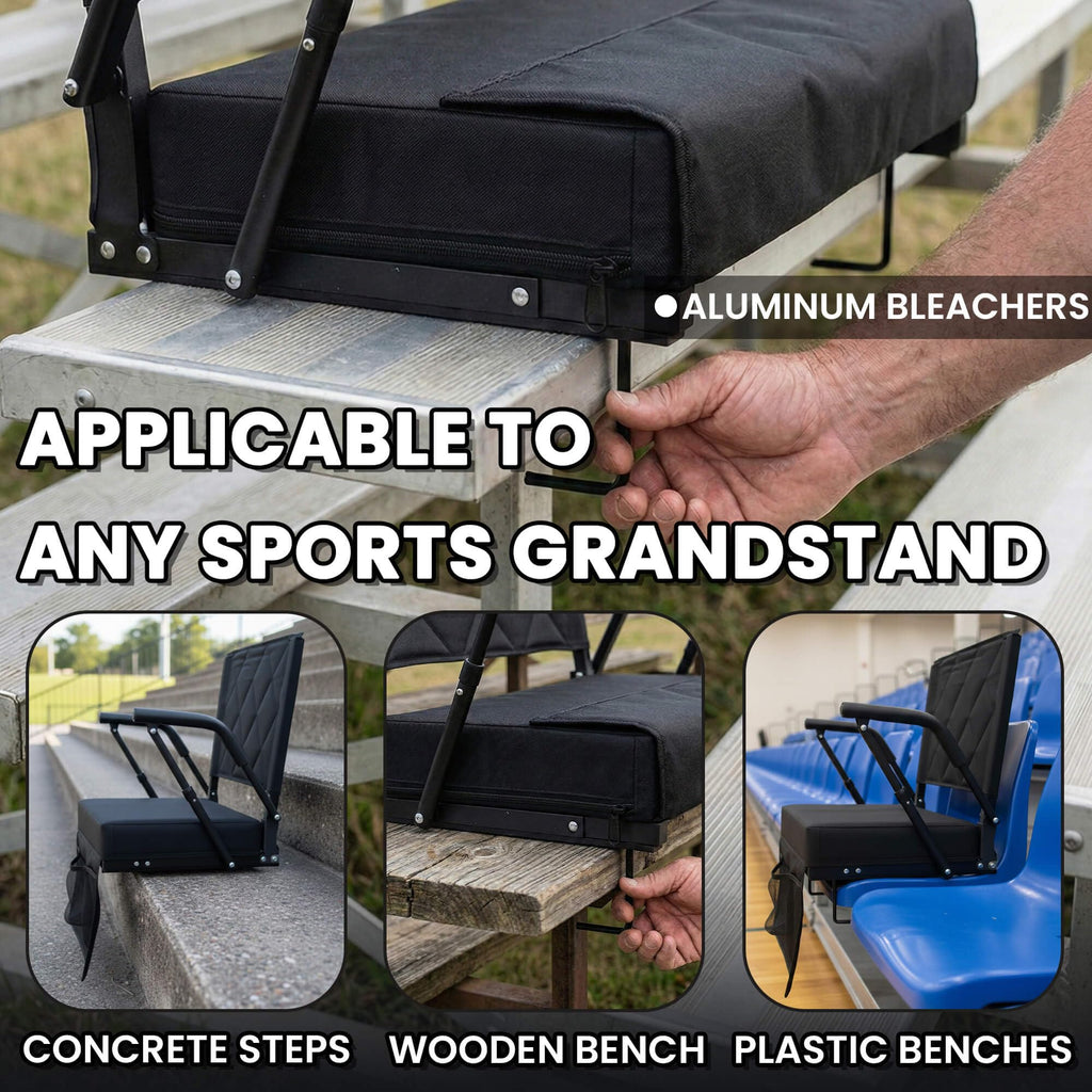 Portable Folding Stadium Seat with Back Support R1894