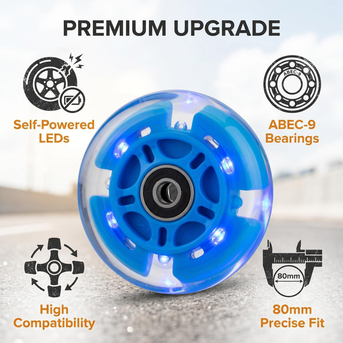 Light Up Scooter Wheels (2-Pack) U2869