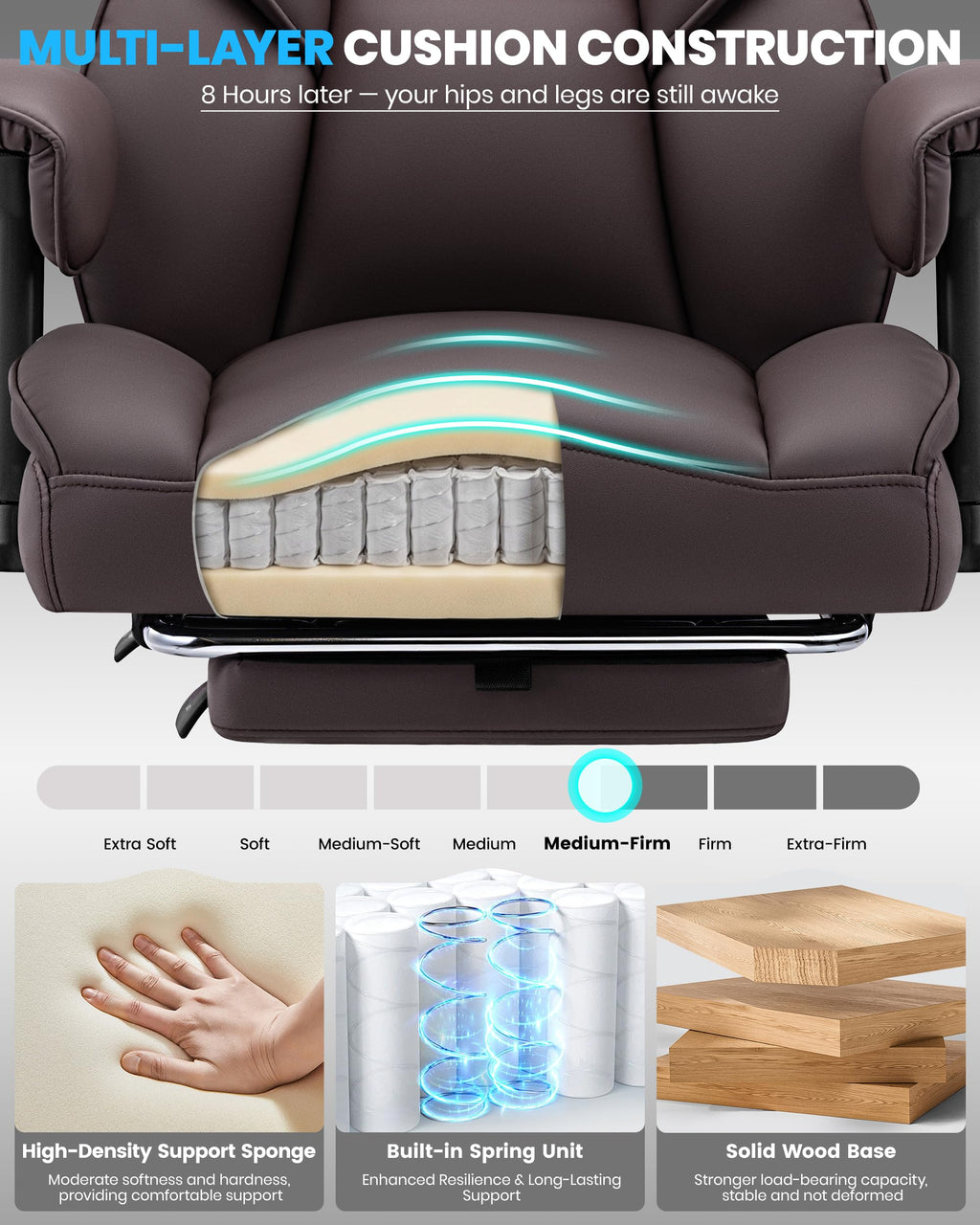 Office Chair with Adjustable Lumbar Support W7760