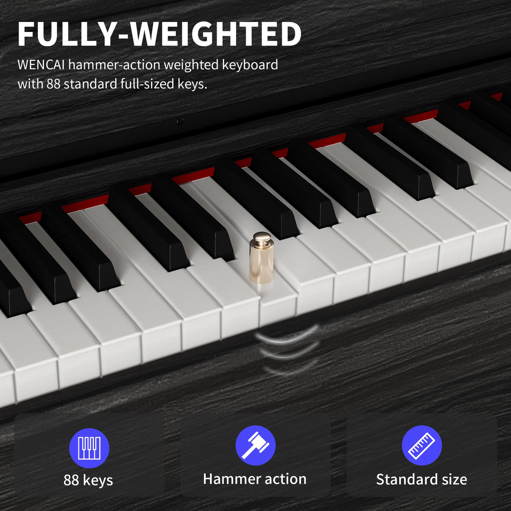 88 Keys Fully Weighted Digital Piano Keyboard S361200