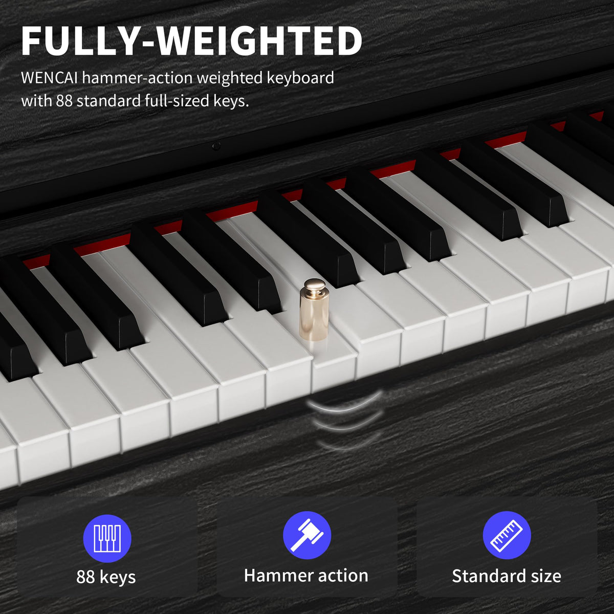 88 Keys Fully Weighted Digital Piano Keyboard S361200
