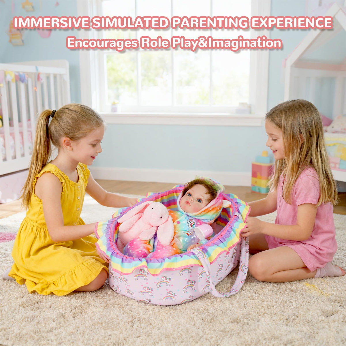Baby Doll Clothes Outfit Set with Bassinet D247945