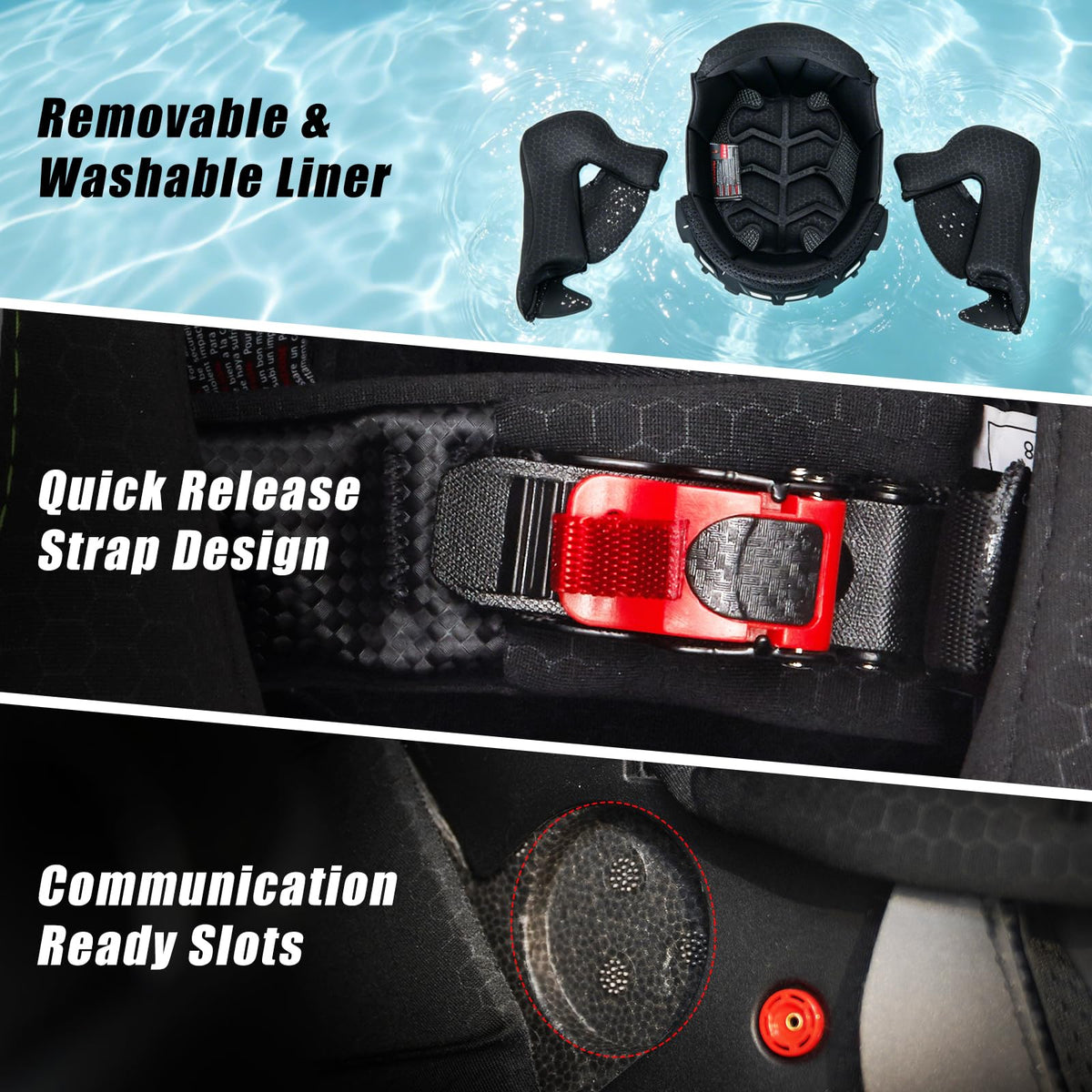 Flip Up Modular Motorcycle Helmet Dual Visor L157