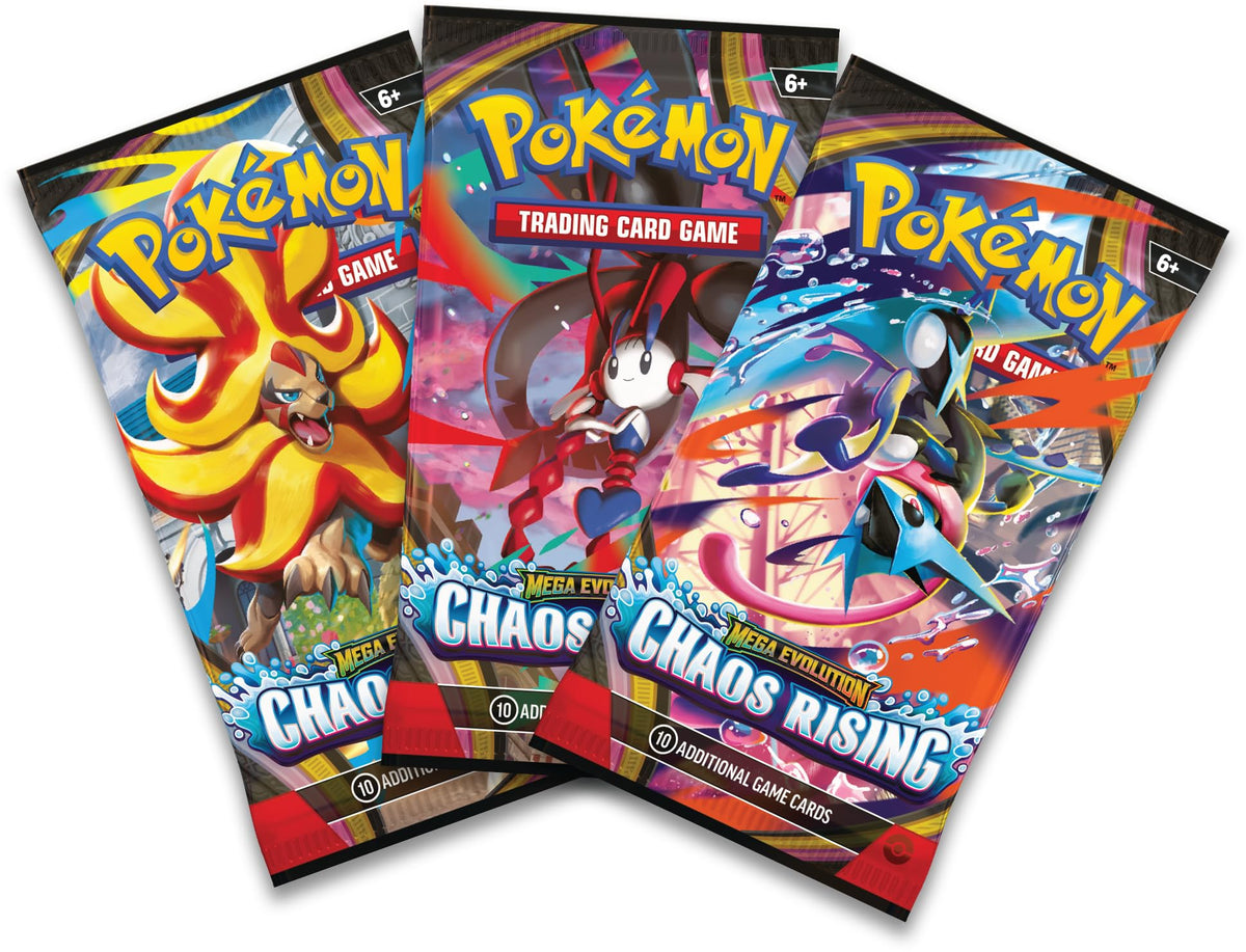 Pokémon TCG Triple Pack 1 Foil Promo Card & 3 Booster Packs X48454