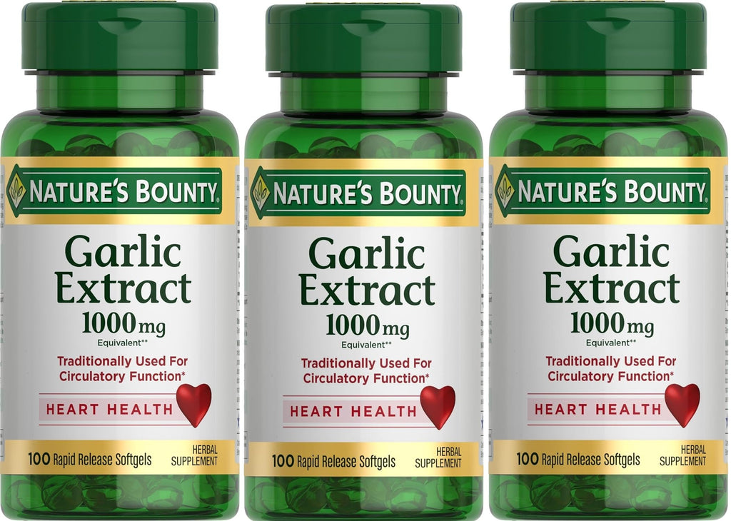 Garlic Extract Supplement, 1000mg, 100 Count U9485