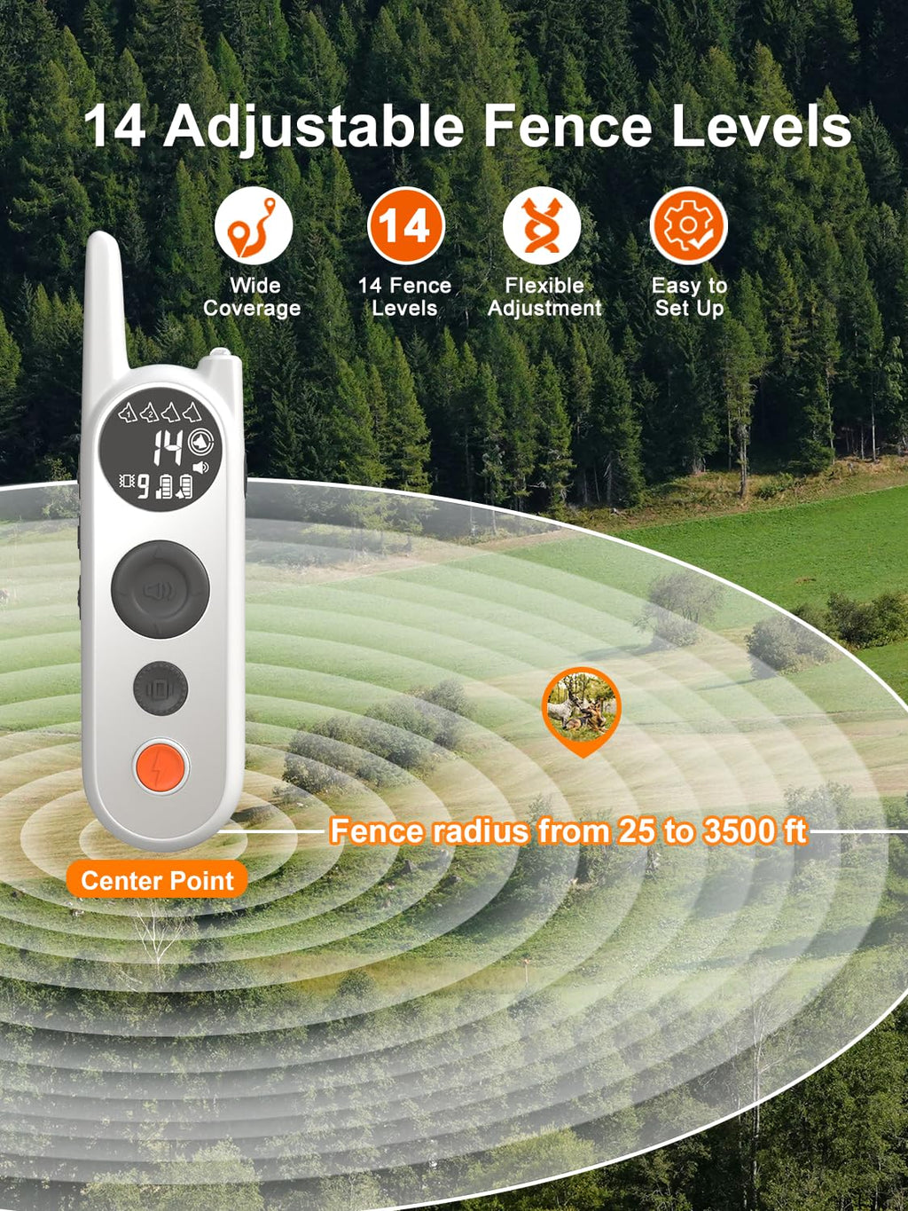 Wireless Dog Fence for 2 Dogs C278