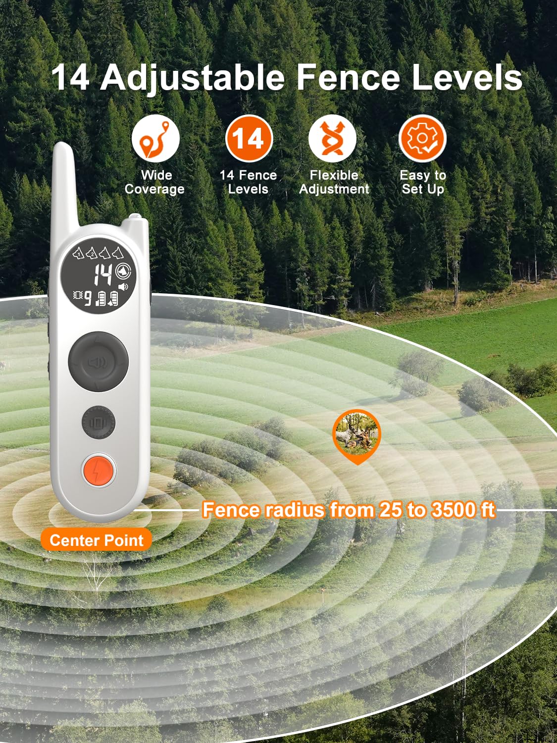 Wireless Dog Fence for 2 Dogs C278