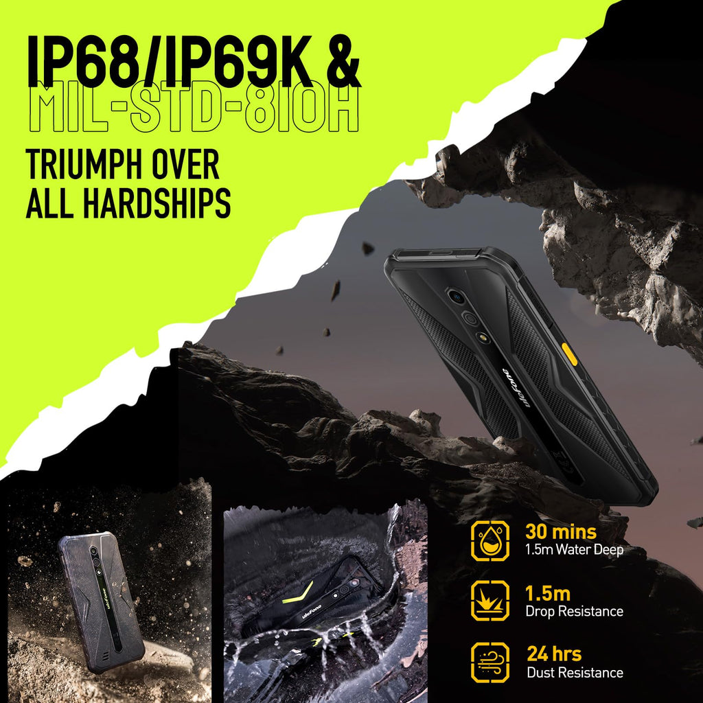 Black Rugged Smartphone R52358