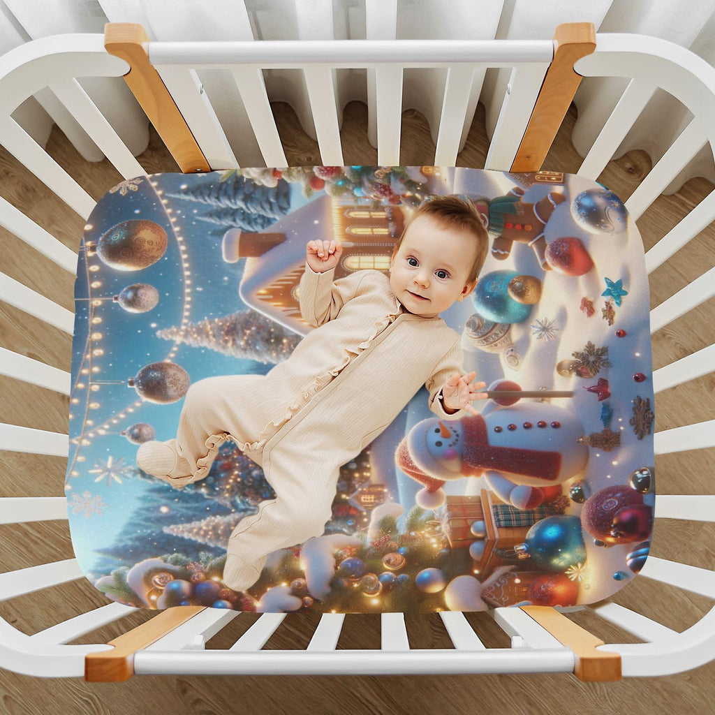 Soft Breathable Stretchy Microfiber Fitted Crib Sheets P152751