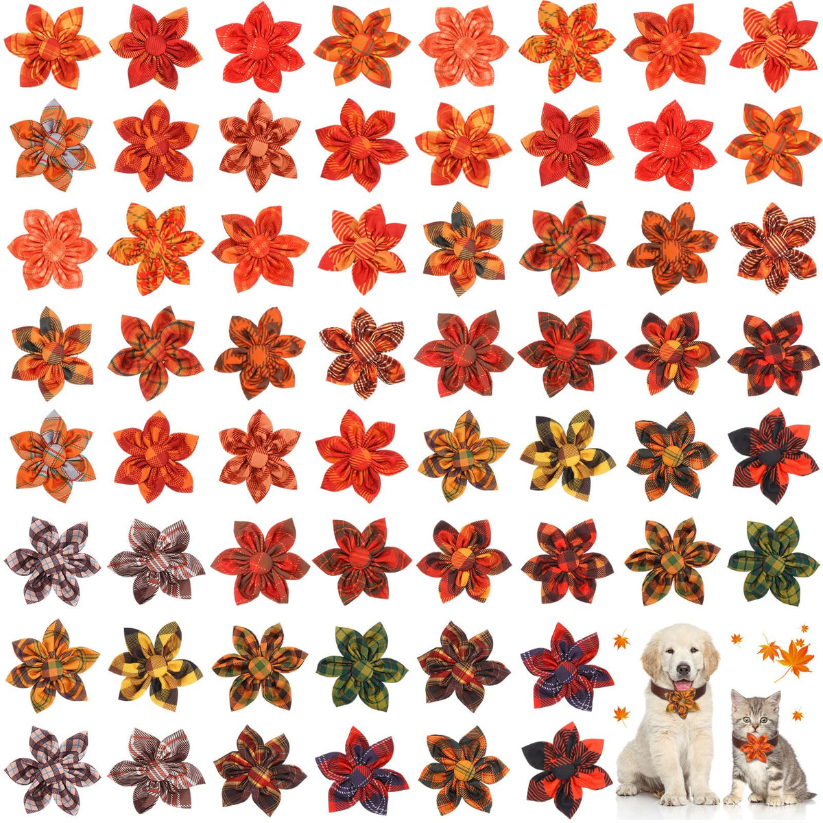 60 Pcs Fall Dog Collar E70266