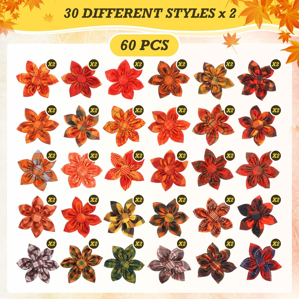 60 Pcs Fall Dog Collar E70266