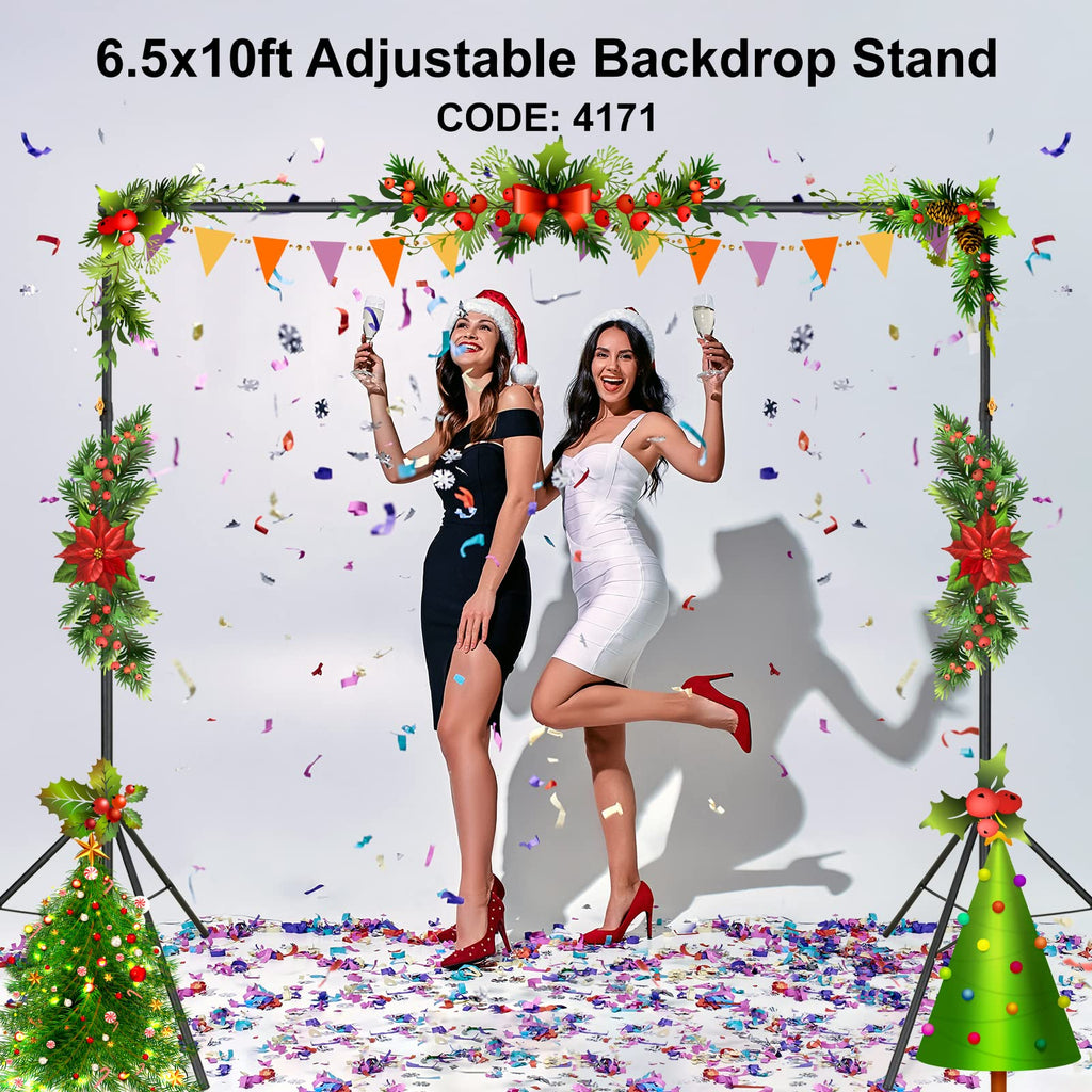 Adjustable Photography Backdrop Stand Kit with Carrying Bag D61299