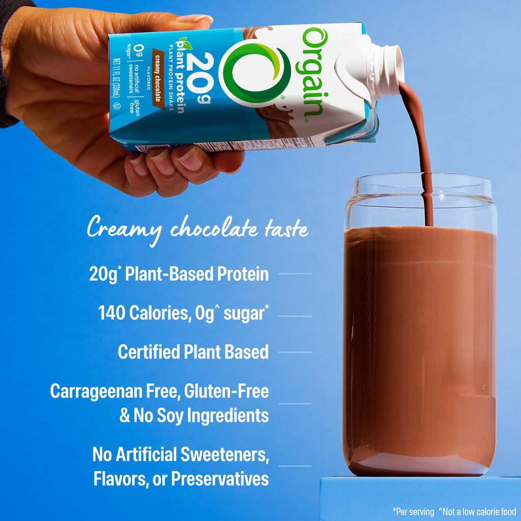 Chocolate 20g Vegan Protein Shake 11 oz 12pk H7512