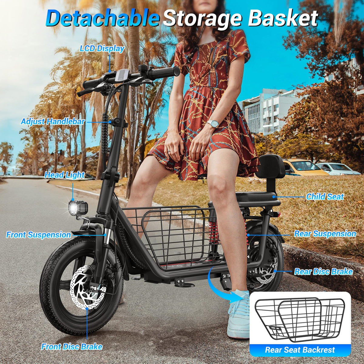 Electric Scooter with Seat C939