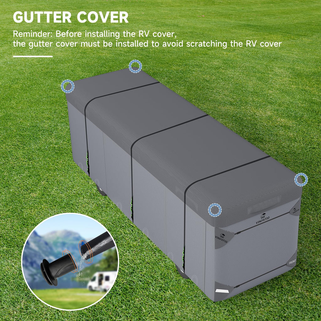 7 Layers Class A RV Cover with Straps K2448