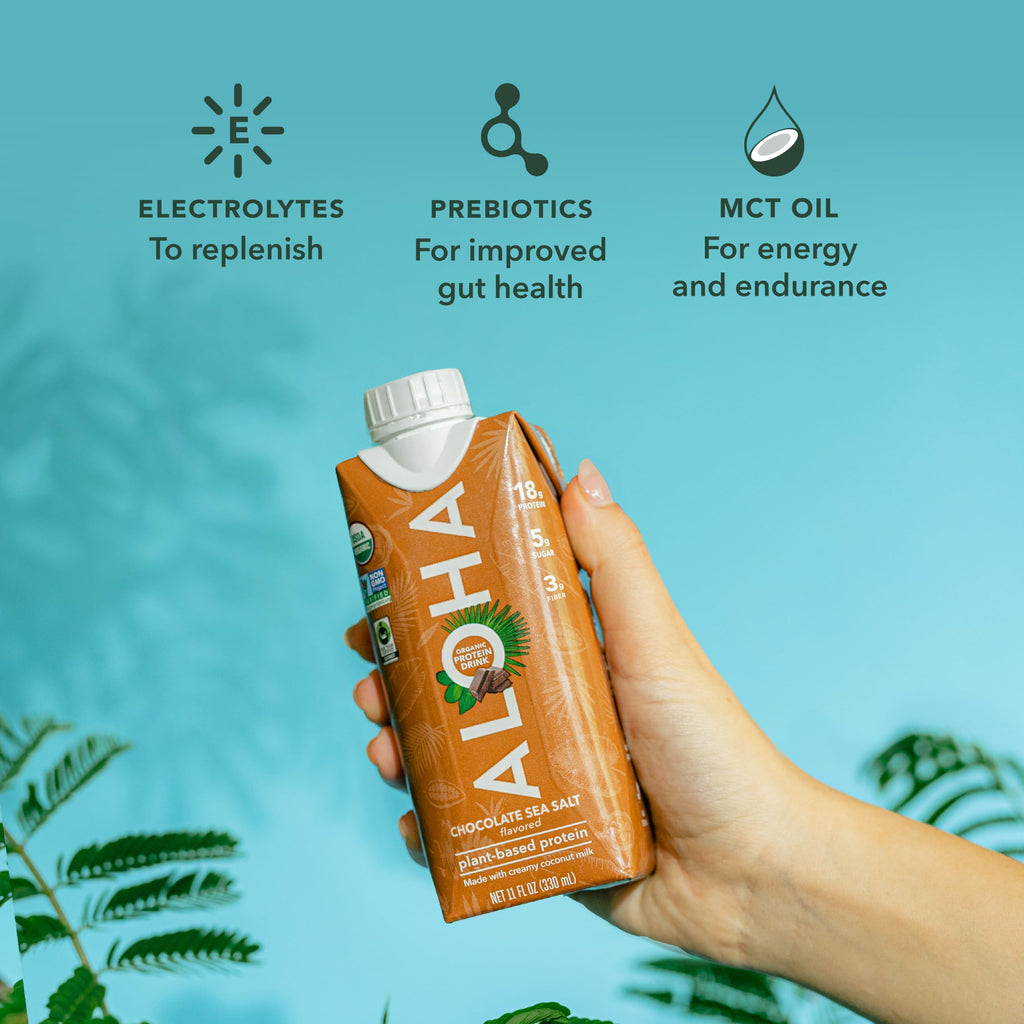 Chocolate Sea Salt Organic Plant Based Protein Drink M6442