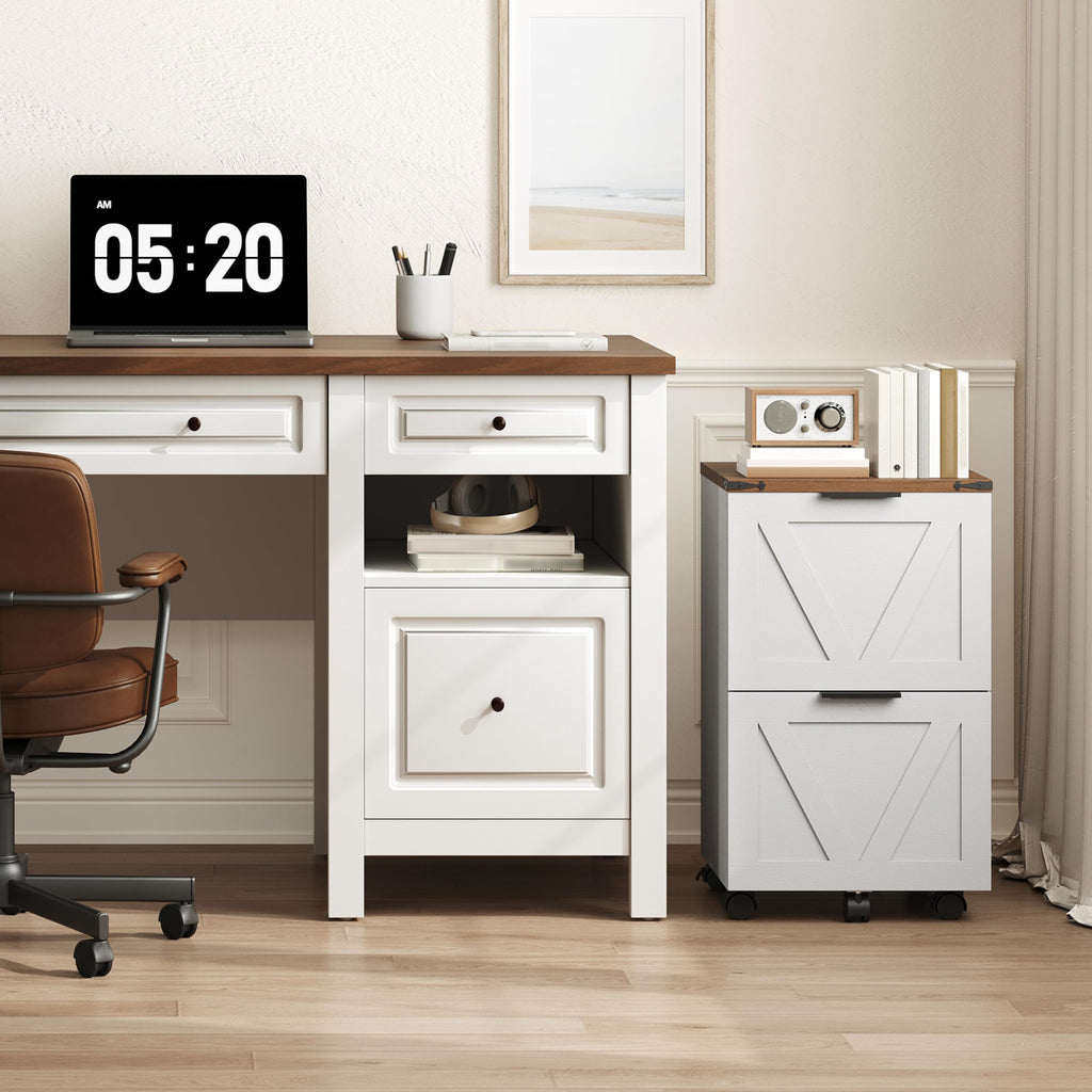 2 Drawers Rolling File Cabinet Q13506