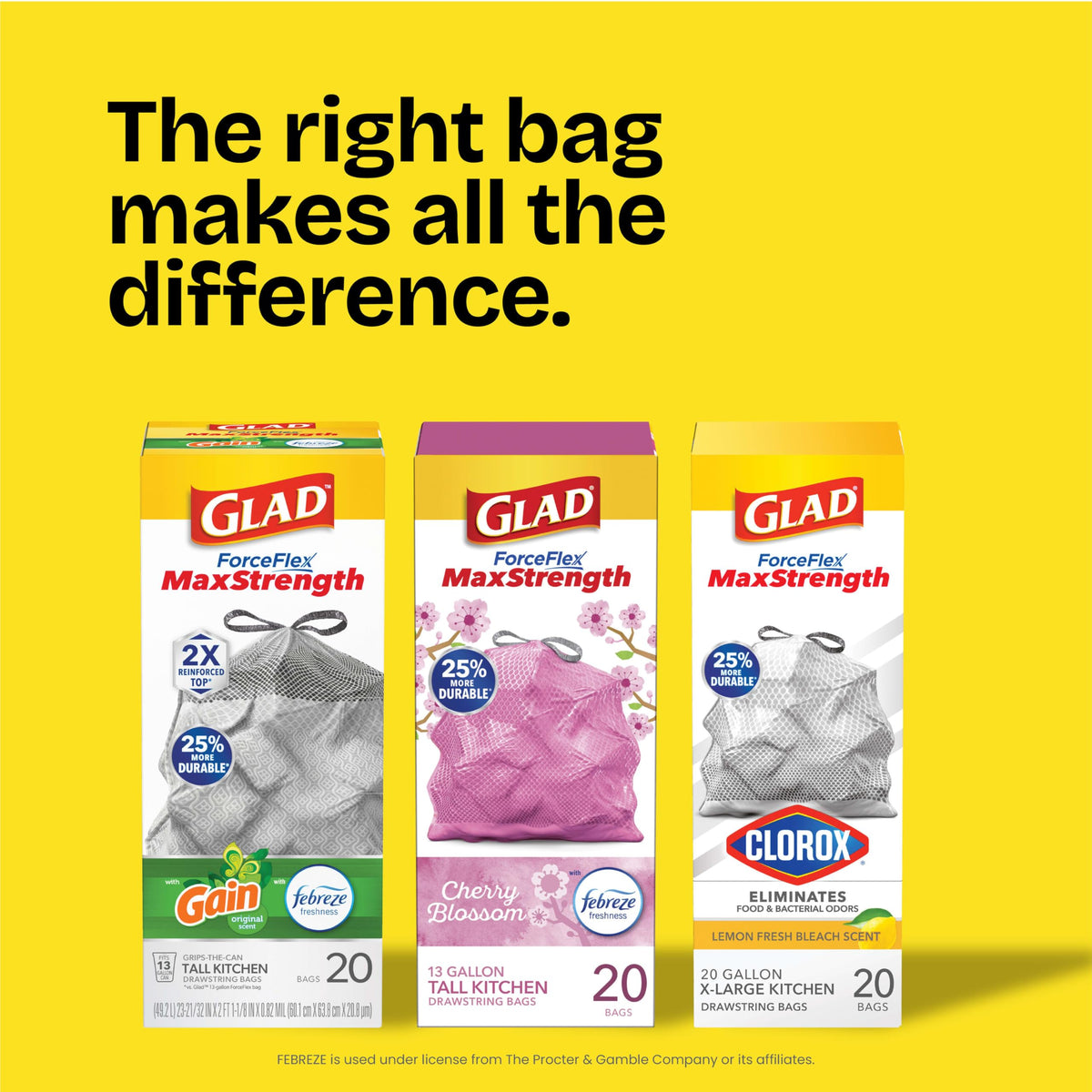 Medium Drawstring 8 Gallon Trash Bags 80 Count Q91276