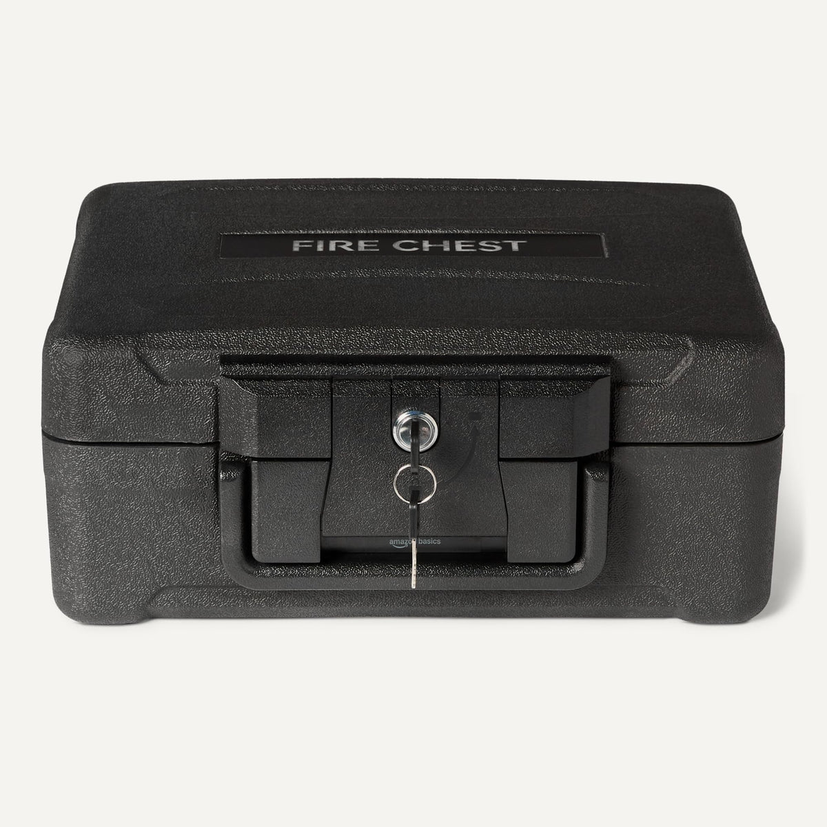 Fire-Resistant Waterproof Fire Chest with Mechanical Key, 0.22 cu. ft, Black Y1891